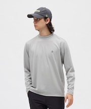 マンシングウェア MUNSINGWEAR ストレッチ毛混天竺長袖モックネックシャツ