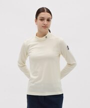 マンシングウェア MUNSINGWEAR ストレッチ毛混モックネック長袖シャツ