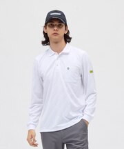 マンシングウェア MUNSINGWEAR 吸汗速乾ロゴジャカード長袖ポロシャツ