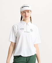 マンシングウェア MUNSINGWEAR Sunscreen NIR オーバーサイズ半袖ポロシャツ