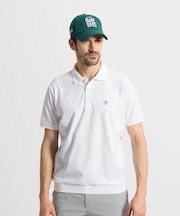 マンシングウェア MUNSINGWEAR 吸汗ロゴジャガード半袖ポロシャツ
