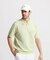 マンシングウェア MUNSINGWEAR 細線ボーダー半袖ニットポロシャツ