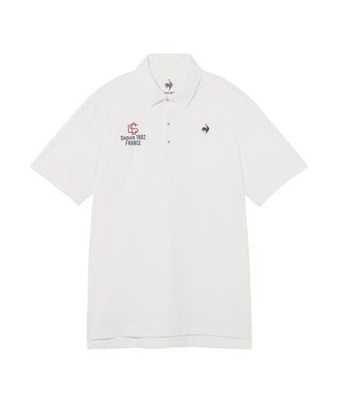 ルコックスポルティフ ゴルフ le coq sportif golf 【Sunscreen NIR】無地鹿の子半袖シャツ