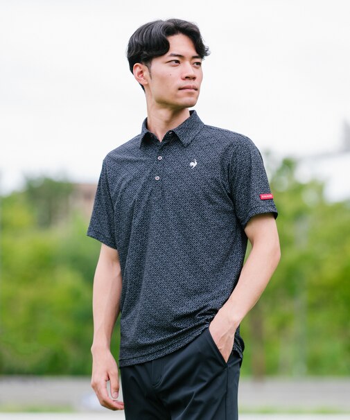 ルコックスポルティフ ゴルフ le coq sportif golf 【直営店限定】LCSロゴプリント半袖シャツ