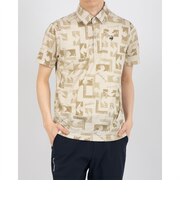 ルコックスポルティフ ゴルフ le coq sportif golf 総柄プリント半袖シャツ