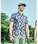 ルコックスポルティフ ゴルフ le coq sportif golf 小柄プリント半袖シャツ