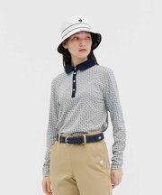 ルコックスポルティフ ゴルフ le coq sportif golf 総柄長袖シャツ