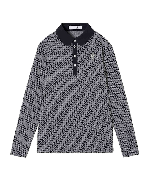 ルコックスポルティフ ゴルフ le coq sportif golf 総柄長袖シャツ