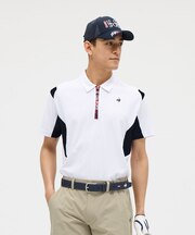 ルコックスポルティフ ゴルフ le coq sportif golf 無地ハーフジップ半袖シャツ