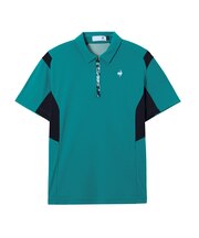 ルコックスポルティフ ゴルフ le coq sportif golf 無地ハーフジップ半袖シャツ