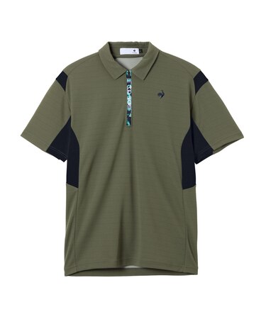 ルコックスポルティフ ゴルフ le coq sportif golf 無地ハーフジップ半袖シャツ