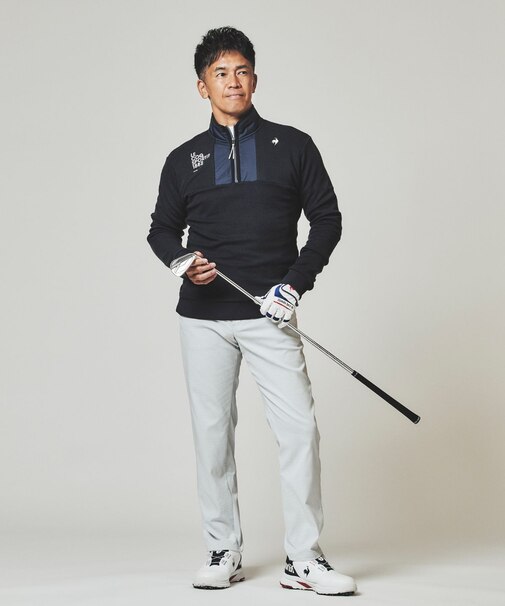 ルコックスポルティフ ゴルフ le coq sportif golf 【ストレッチフォーサー】ウエストアジャスター9分丈パンツ