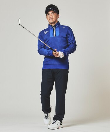 ルコックスポルティフ ゴルフ le coq sportif golf 【ストレッチフォーサー】ウエストアジャスターロングパンツ