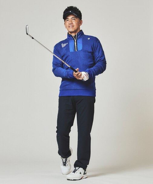ルコックスポルティフ ゴルフ le coq sportif golf 【ストレッチフォーサー】ウエストアジャスターロングパンツ