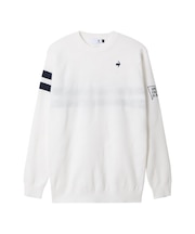 ルコックスポルティフ ゴルフ le coq sportif golf モザイク柄ジャガードセーター