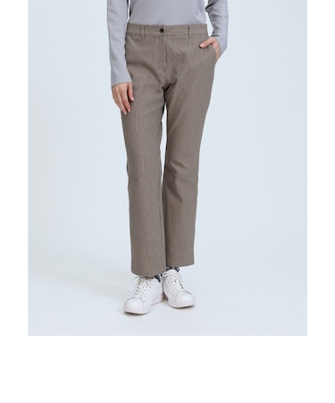 チェックフルレングスブーツカットパンツ