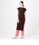 マーセライズドコットンリブ サイドスリットワンピース