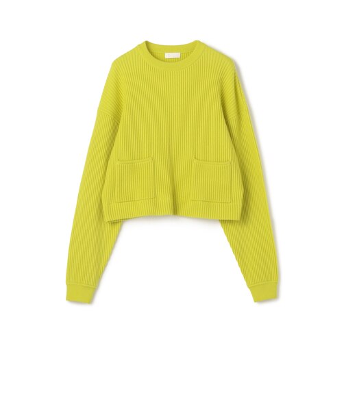 リンクスリブ ショートプルオーバー