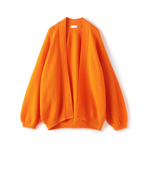 モスステッチ フロントオープンカーディガン