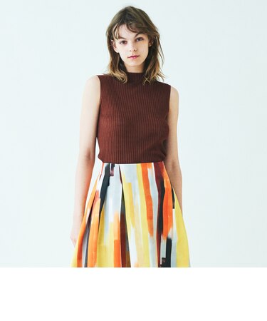 コットンリブ ノースリーブプルオーバー