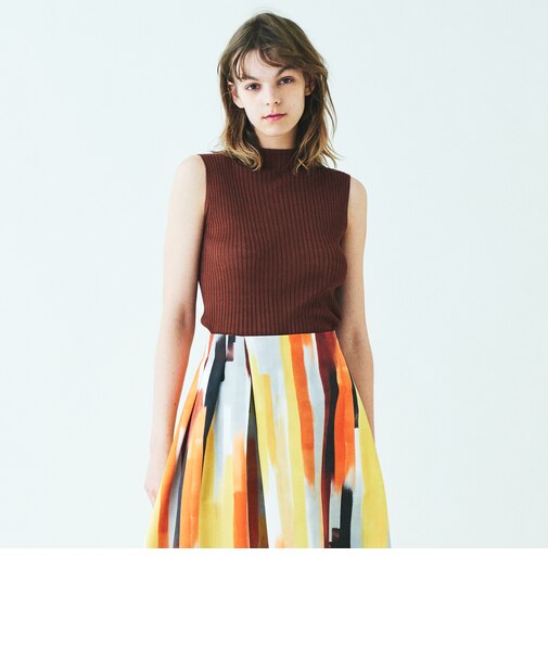 コットンリブ ノースリーブプルオーバー