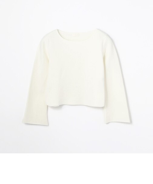 ポリエステルシルクコットン ベルスリーブプルオーバー