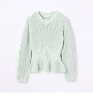 コットンシルク ぺプラムプルオーバー