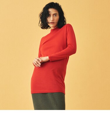 ウール ハイネックプルオーバー