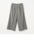 ウールハウンドトゥース フロントタッククロップドパンツ