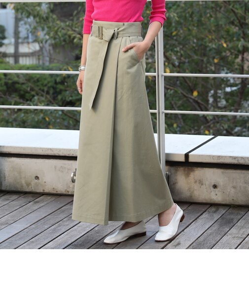 サップルツイル ベルテッドロングスカート