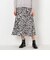 ゼブラプリント フレアミディスカート