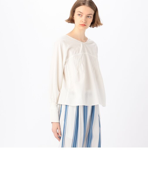 コットンピースダイ ピンタックプルオーバー