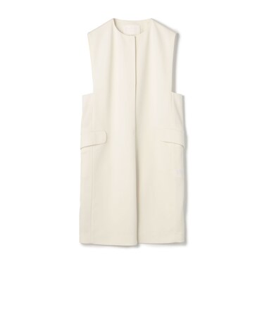 ドライアムンゼン クルーネックロングジレ