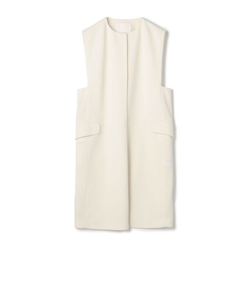 ドライアムンゼン クルーネックロングジレ