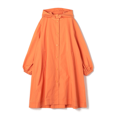 ライトタフタ フーデッドコート