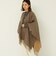 ウールナイロン ショールポンチョ