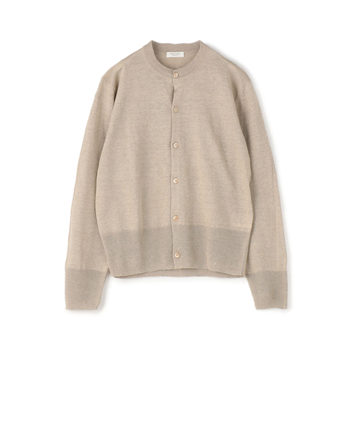 プレーンリネン クルーネックカーディガン｜トゥモロ－ランドの