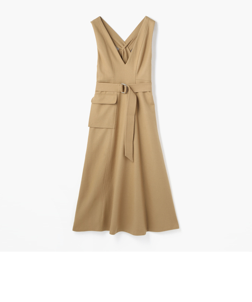 トゥモローランド マカフィー ウールフラノベルテッドジャンパースカート MACPHEE ウールフラノベルデッドジャンパースカート トゥモローランド