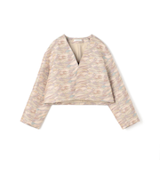 ストーンジャカード ノーカラージャケット