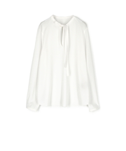 ポリエステルアムンゼン ボウタイブラウス