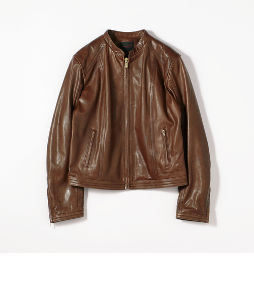 ○ラムレザー ジップアップブルゾン｜トゥモロ－ランドのアウトレット