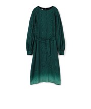 DRIES VAN NOTEN DIZAN 1158 レーヨンプリント ベルテッドワンピース