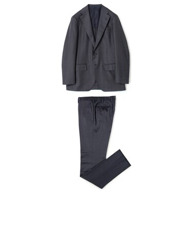 ウールシルク シングルブレステッド3Bスーツ SHANG E.Zegna｜トゥモロ 