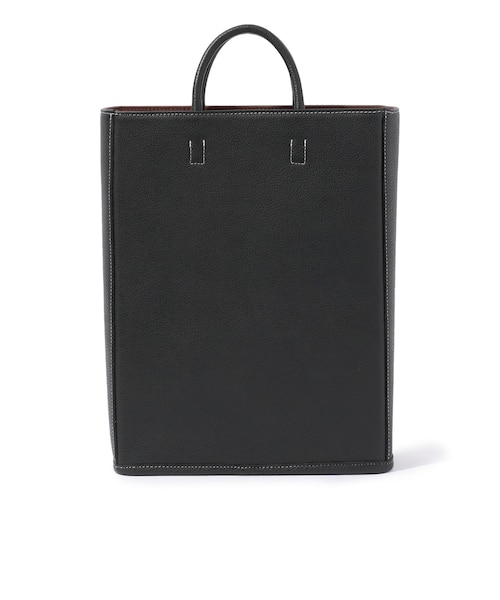 別注】A×TOMORROWLAND BOX TOTE シュリンクレザー トートバッグ