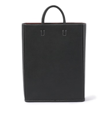 別注】A×TOMORROWLAND BOX TOTE シュリンクレザー トートバッグ 
