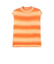 プリンテッドレーヨン ビルドネックプルオーバー