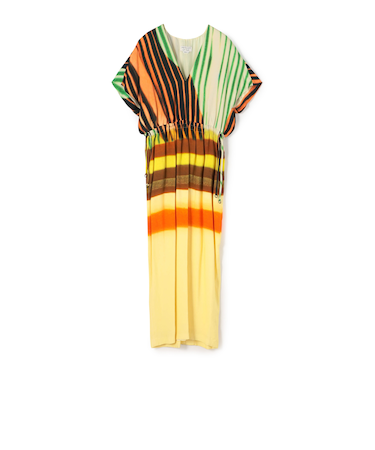 DRIES VAN NOTEN DORIAS 2048 レーヨンコットン ミディワンピース