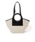 HEREU CALA SMALL Leather-trimmed キャンバストートバッグ