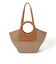 HEREU CALA SMALL Leather-trimmed キャンバストートバッグ