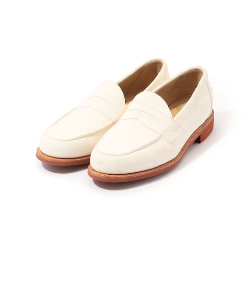 【別注】SANDERS BUTT SEAM LOAFER ホワイトバックス ローファー
